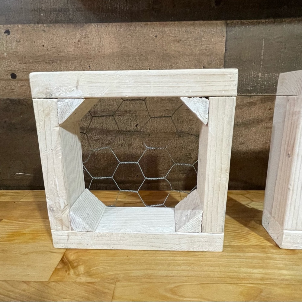Set of 2 Rustic Farmhouse Shelves - Picture 2 of 4